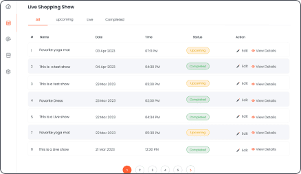 Events History & Status